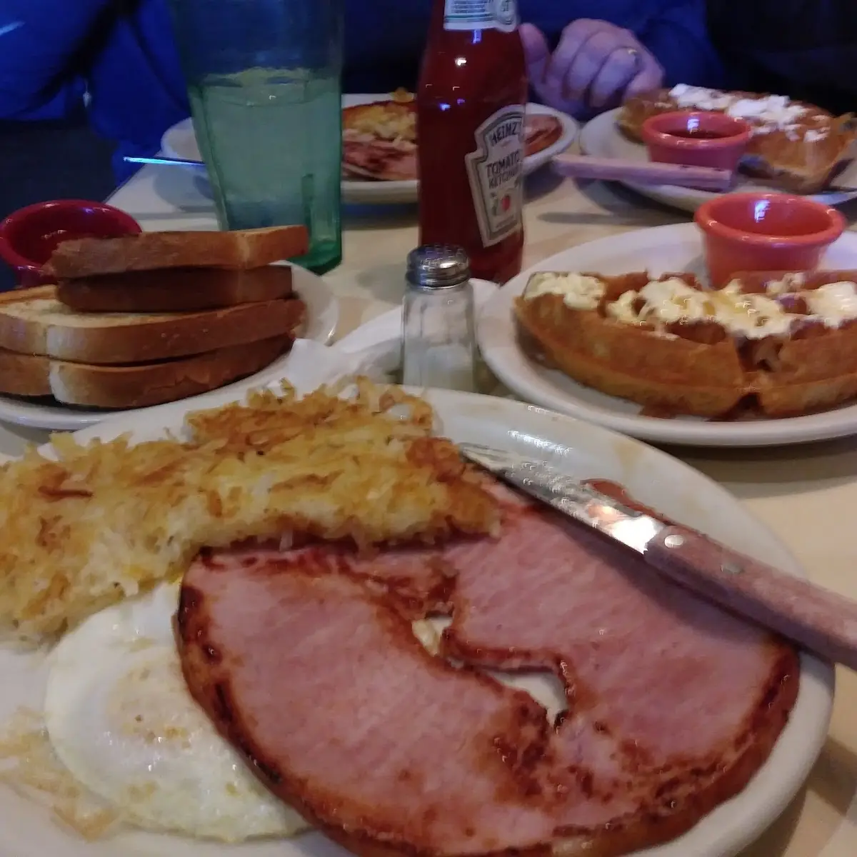 Ham Steak and Eggs