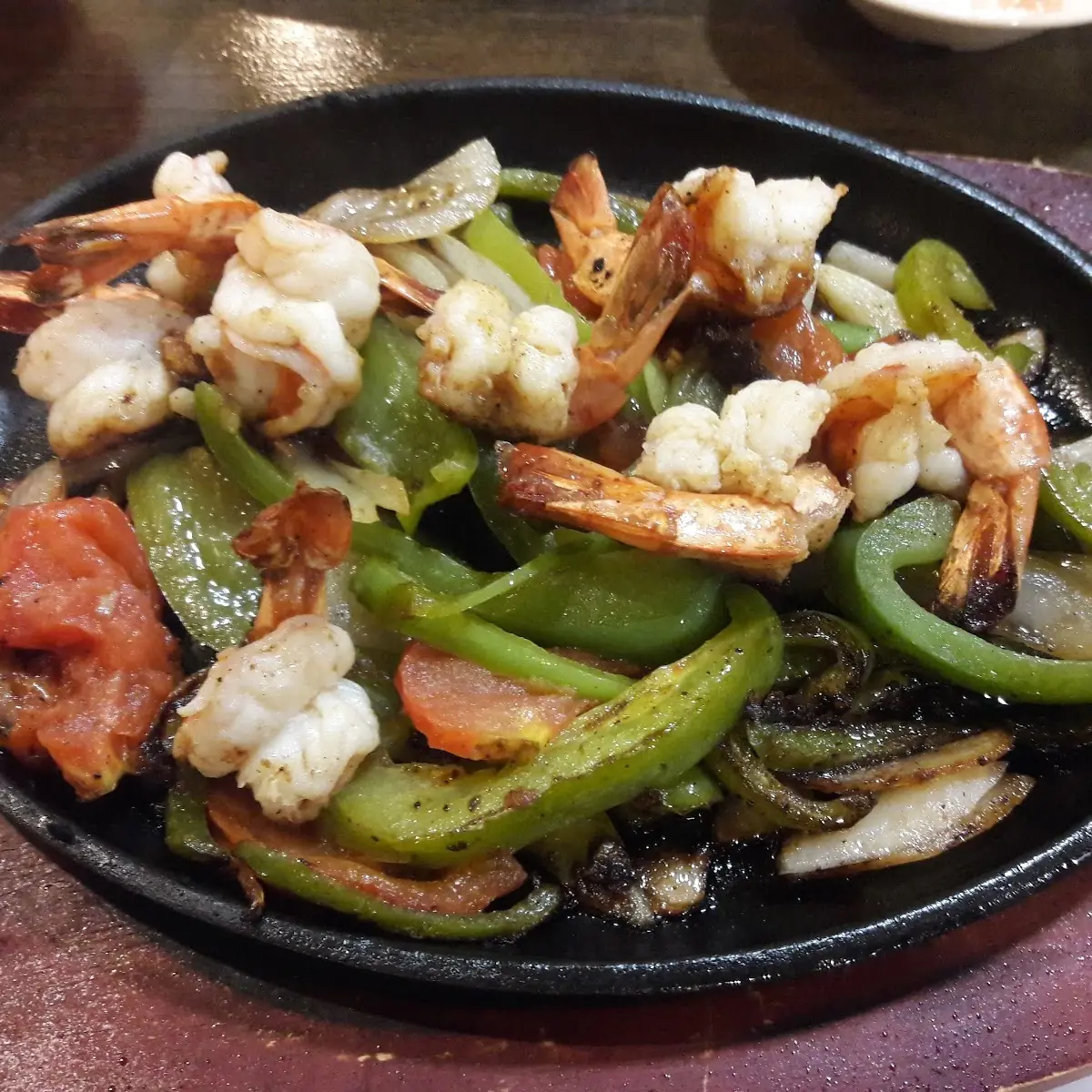 Sizzling Shrimp Fajitas