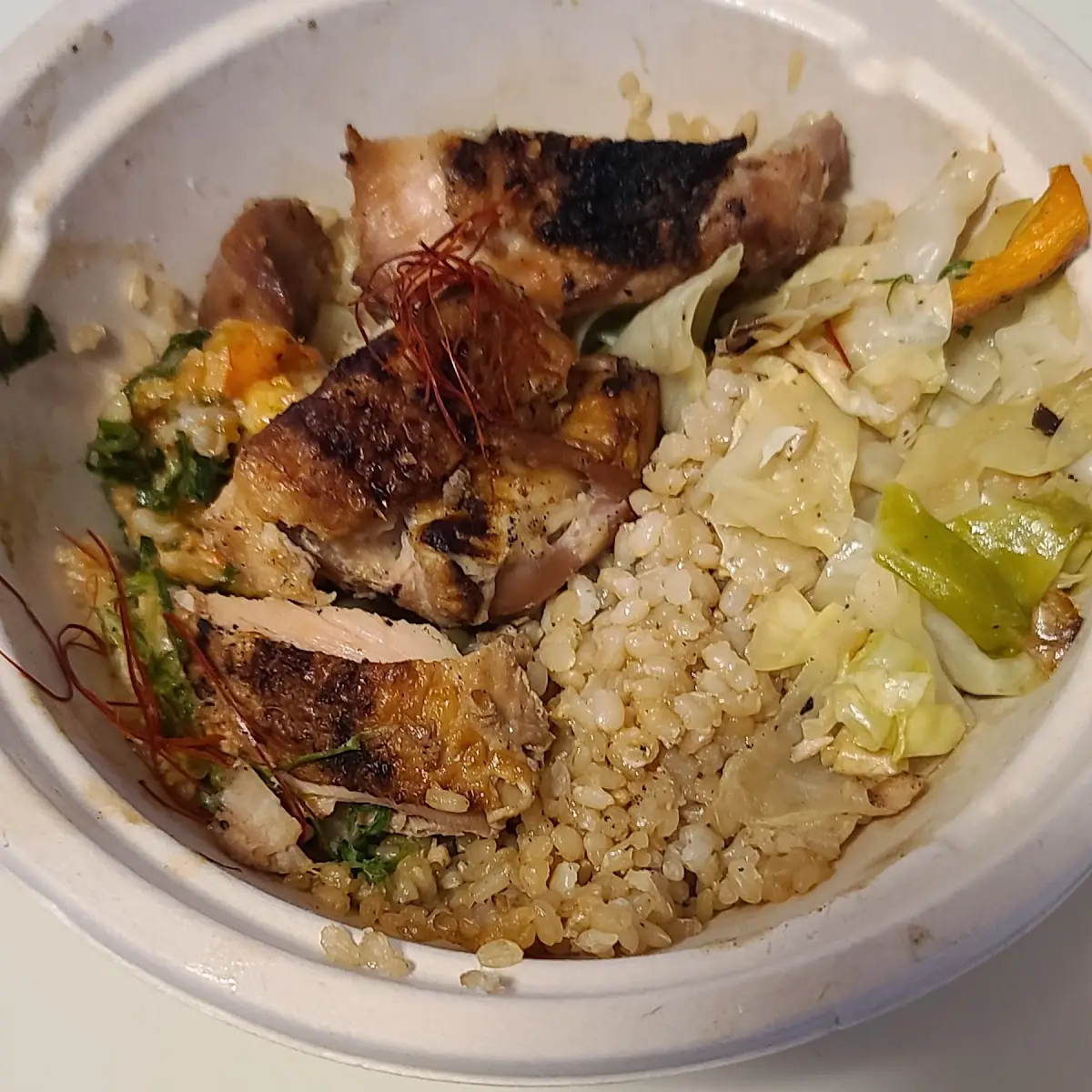 Chicken Teriyaki Dinner with Brown Rice