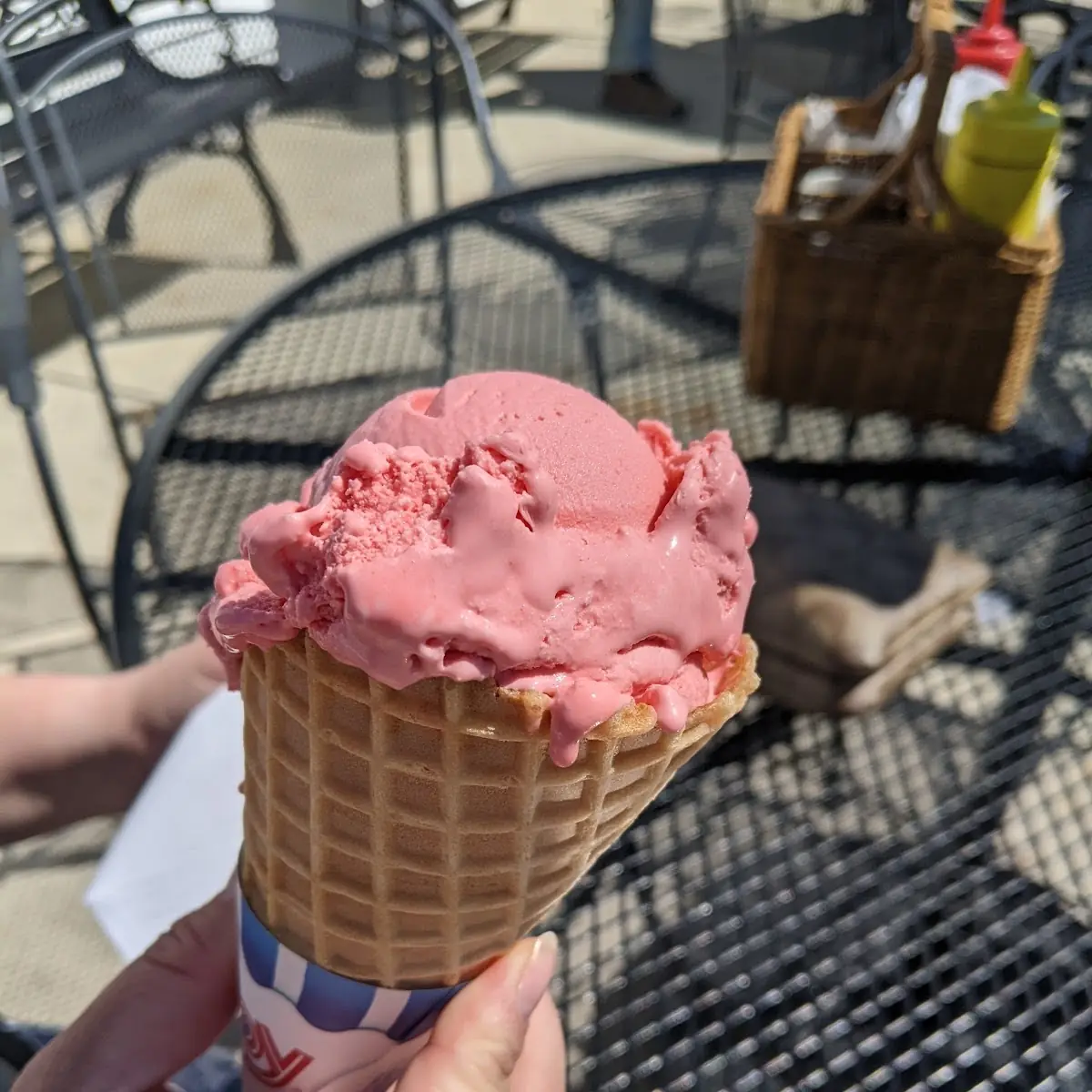Strawberry Waffle Cone