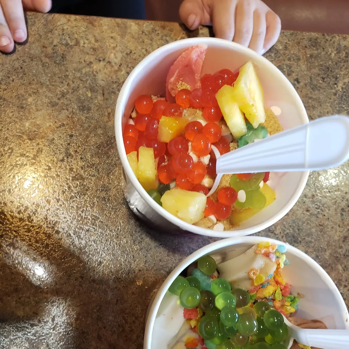 Frozen Yogurt and Toppings Bar