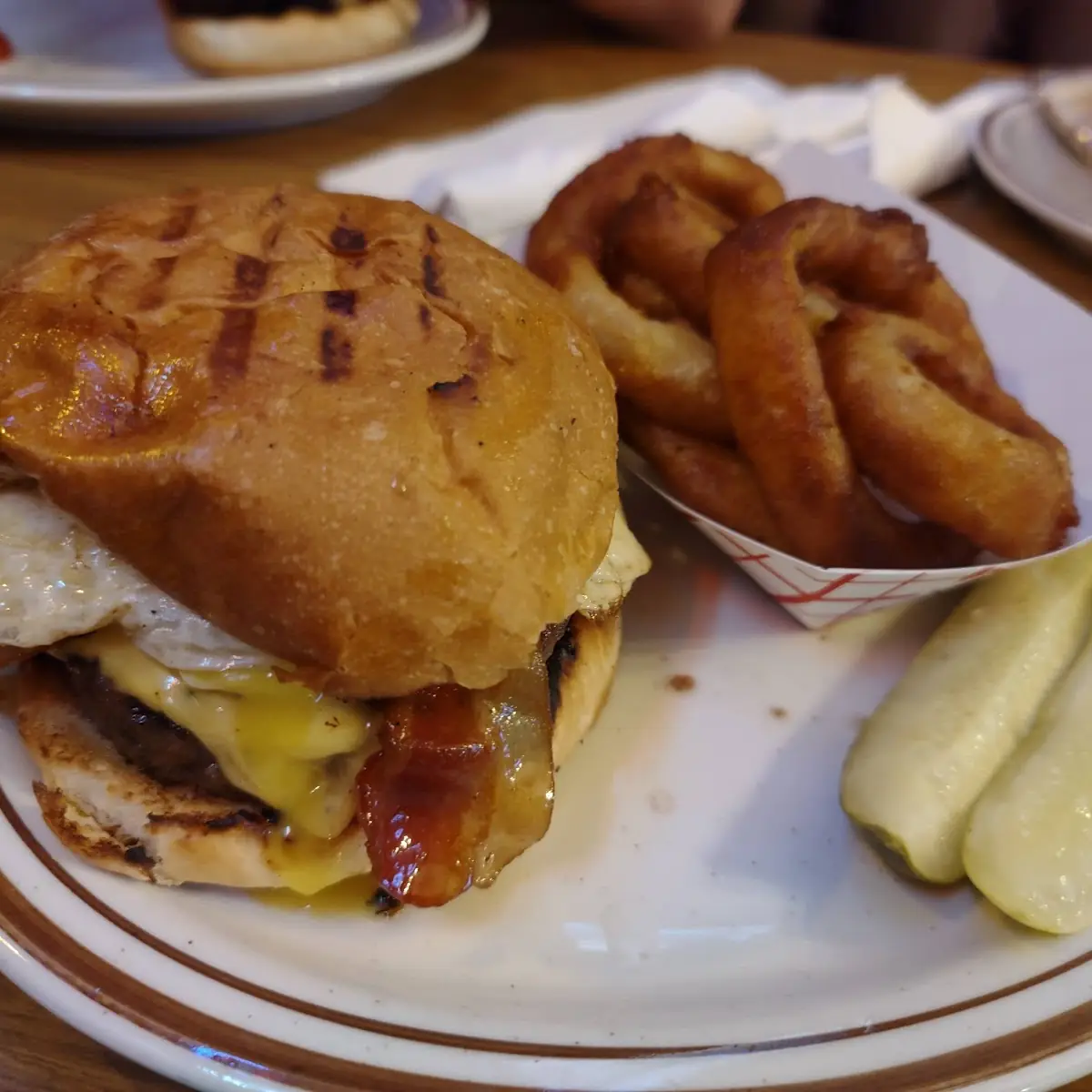Cheese Burger with Fried Egg