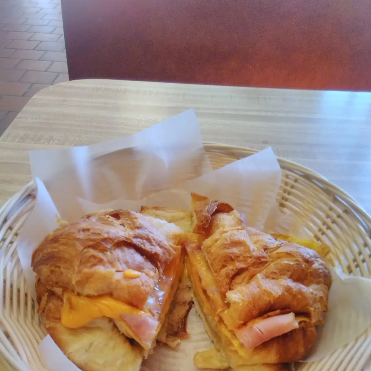 Ham Egg & Cheese Croissant