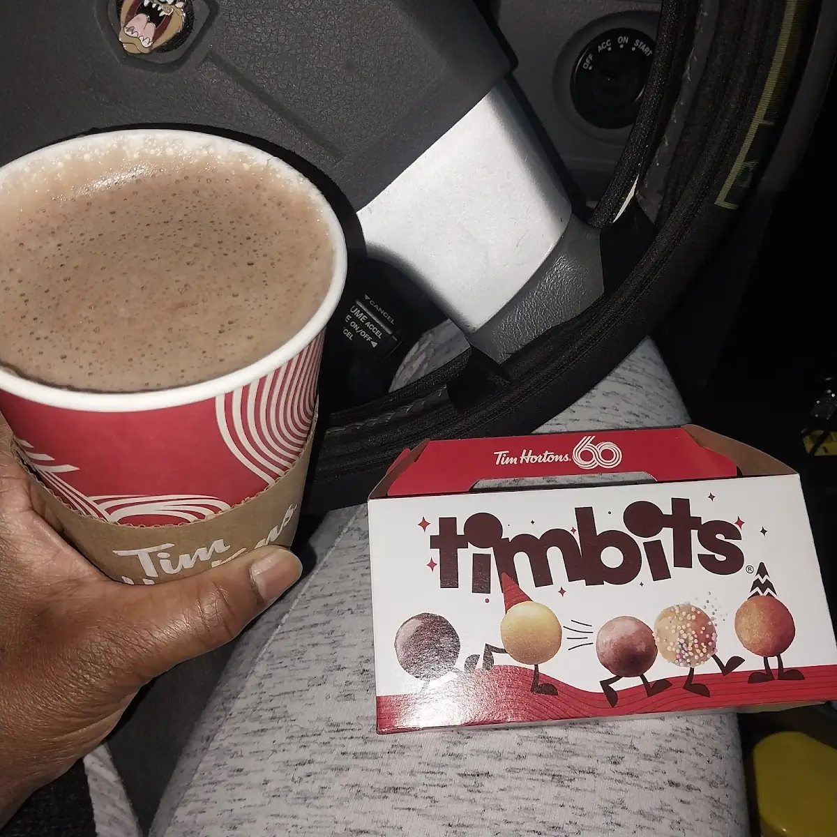 Hot Chocolate & Timbits Donut Holes