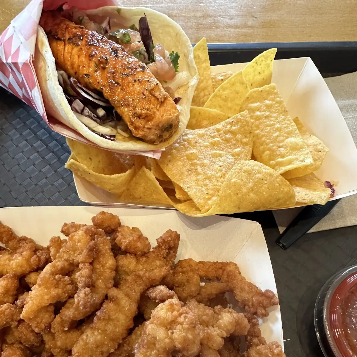 Taco Comes with Tortilla Chips