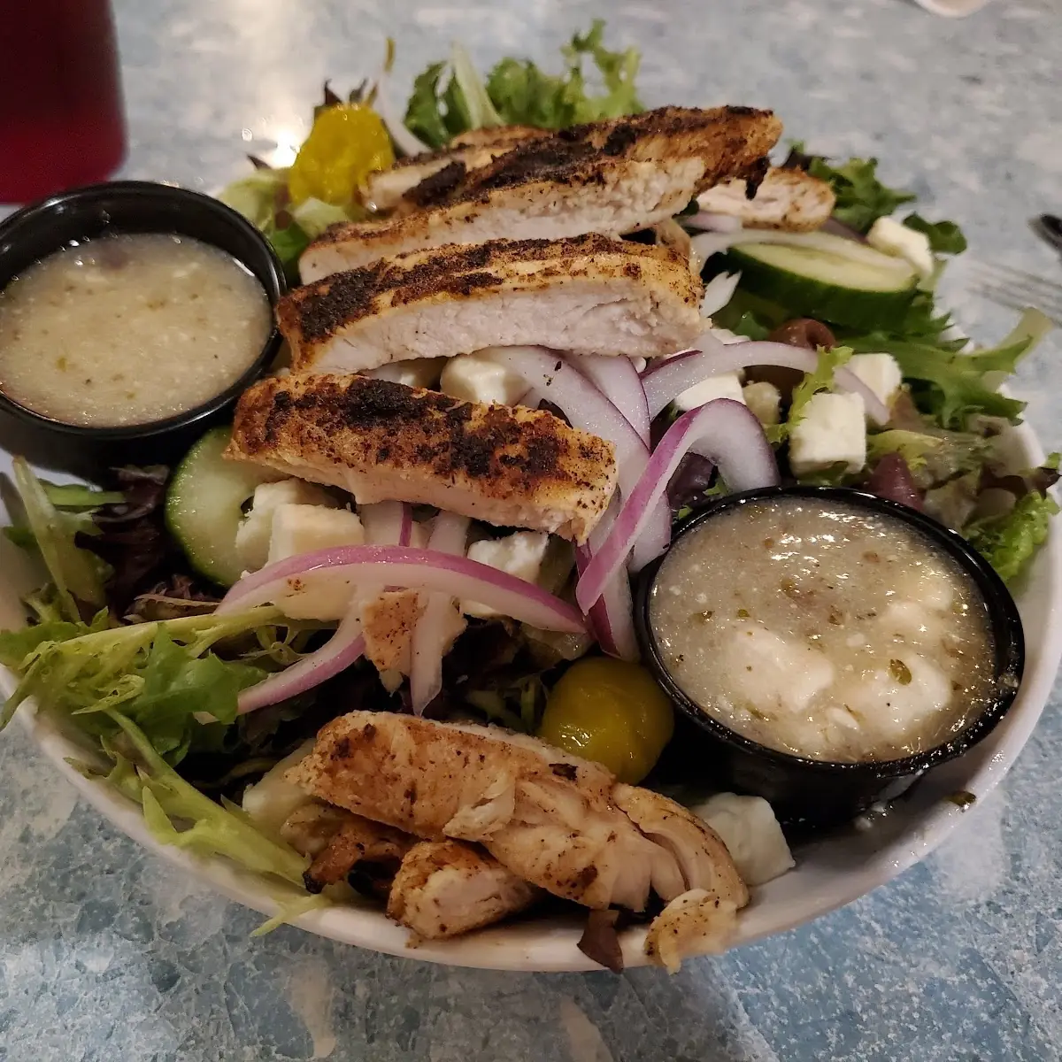 Grilled Greek Chicken Salad