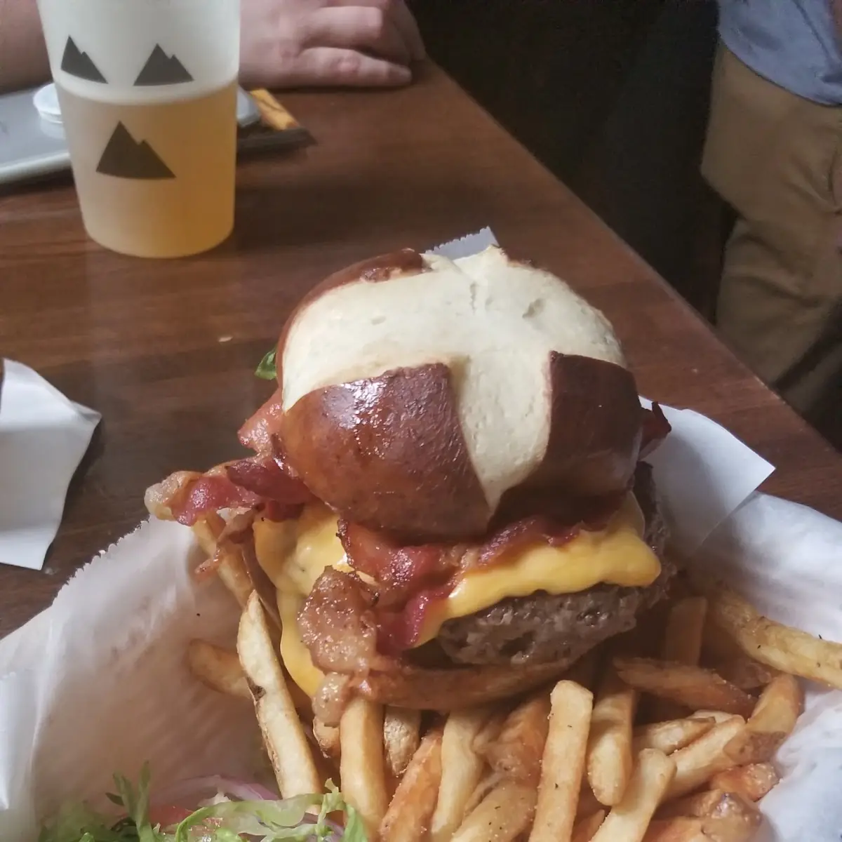 Bacon Cheeseburger with Fries