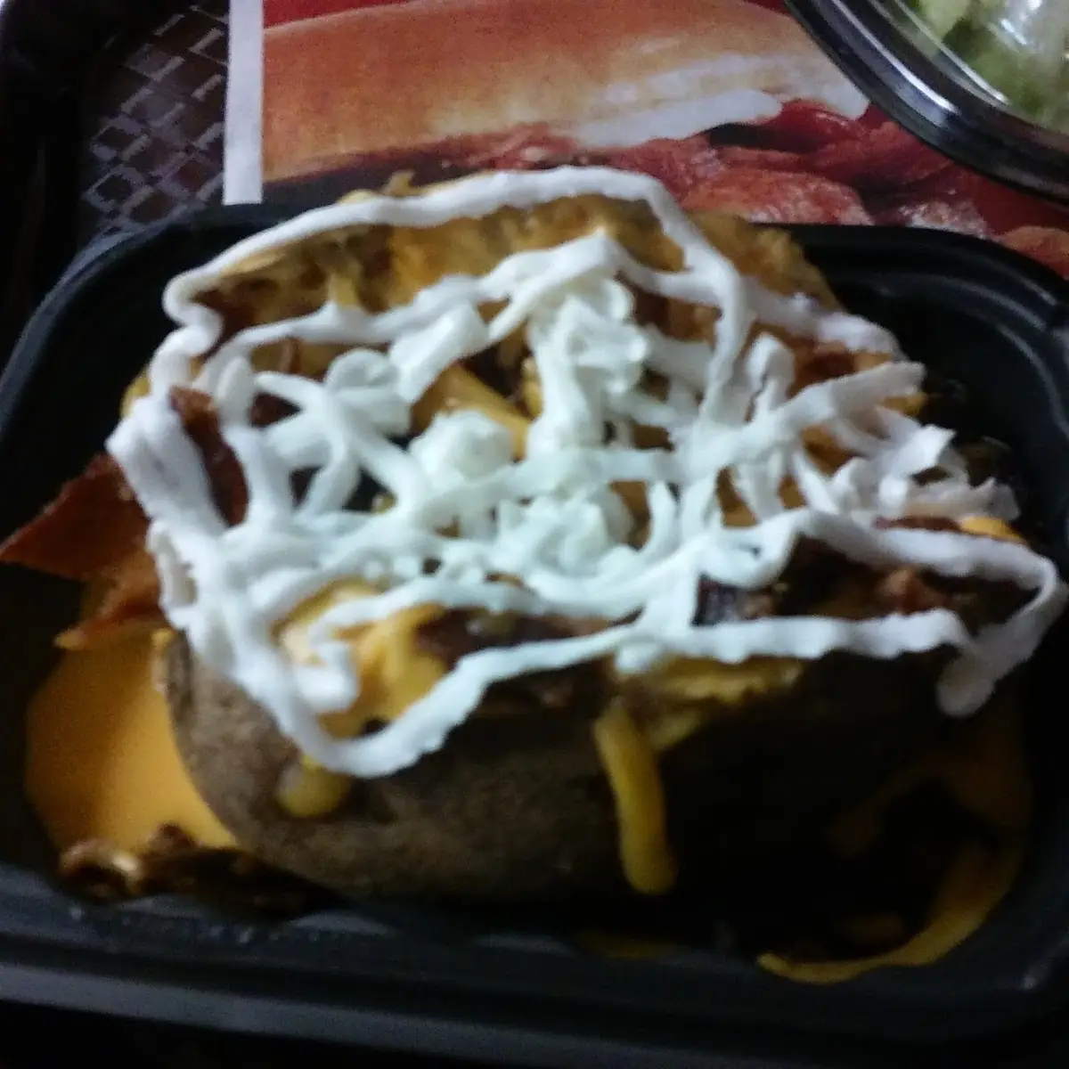 Chili & Cheese Baked Potato