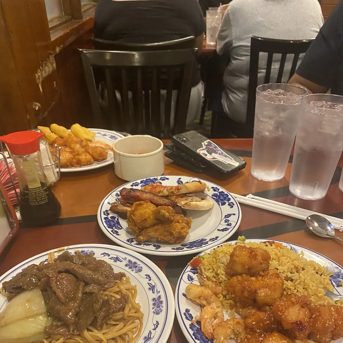 Sesame Chicken Beef Lomein
