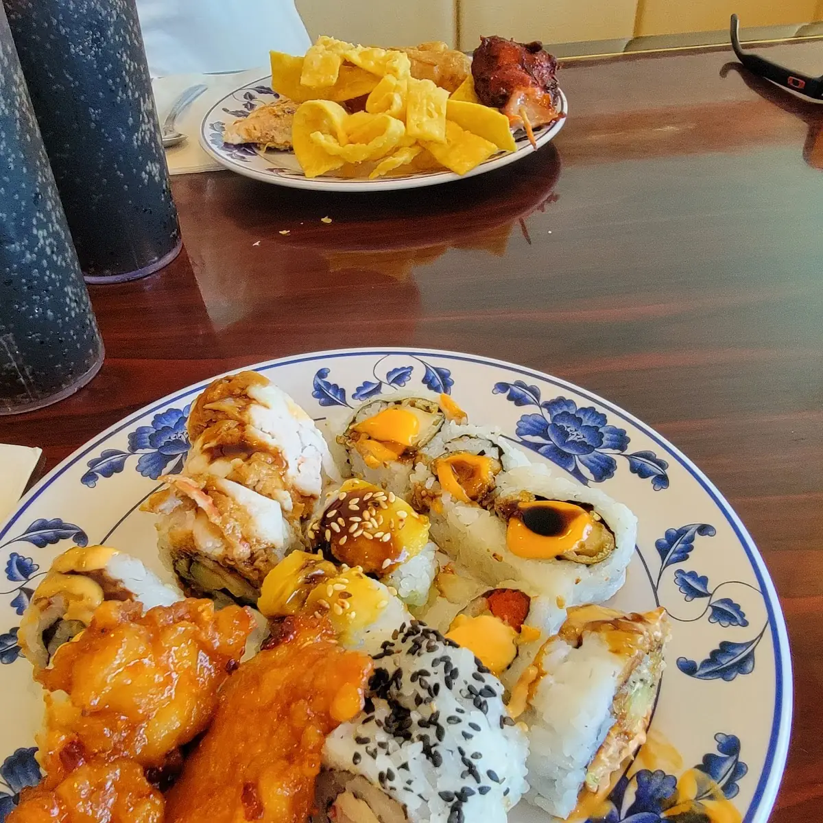 Sushi and Orange Chicken