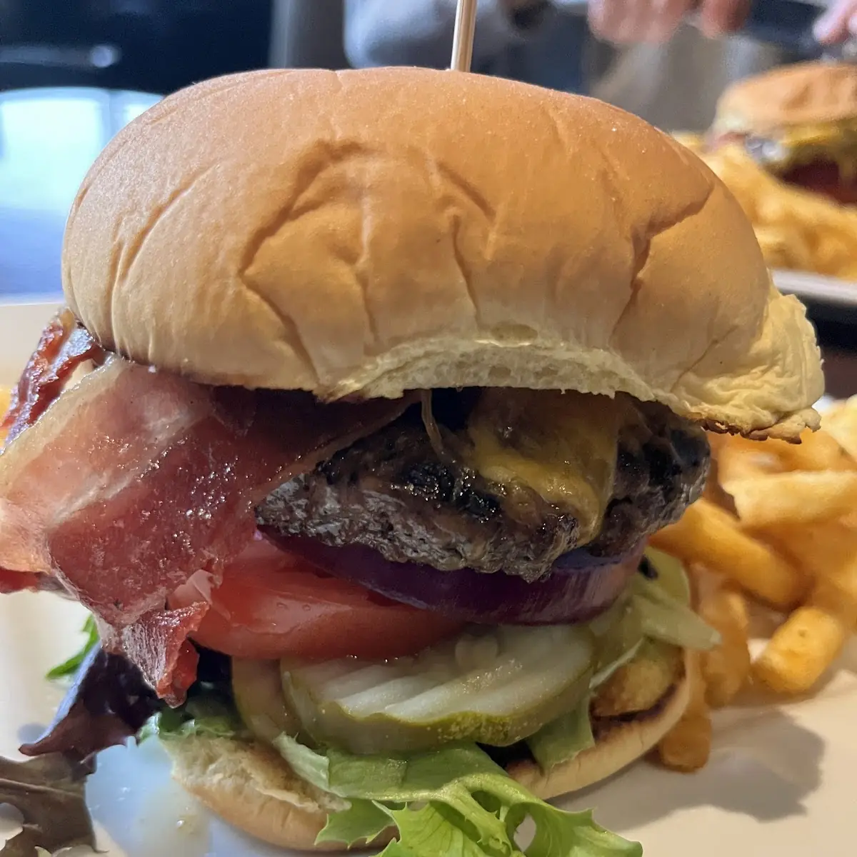 Bacon Cheeseburger and Fries
