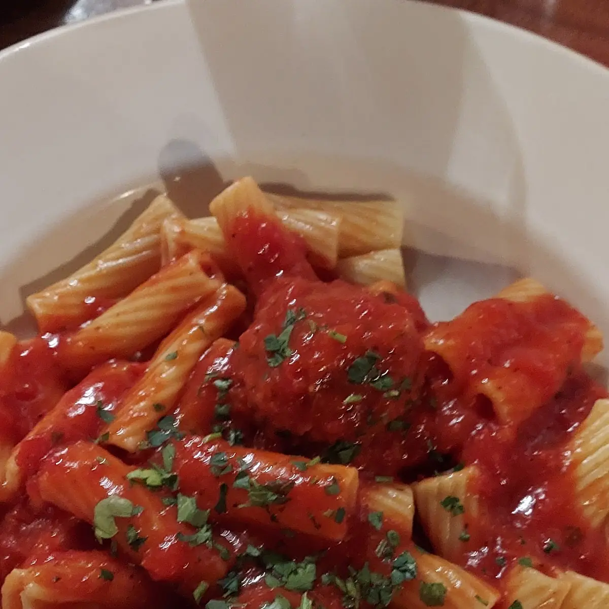 Rigatoni and Meat Balls