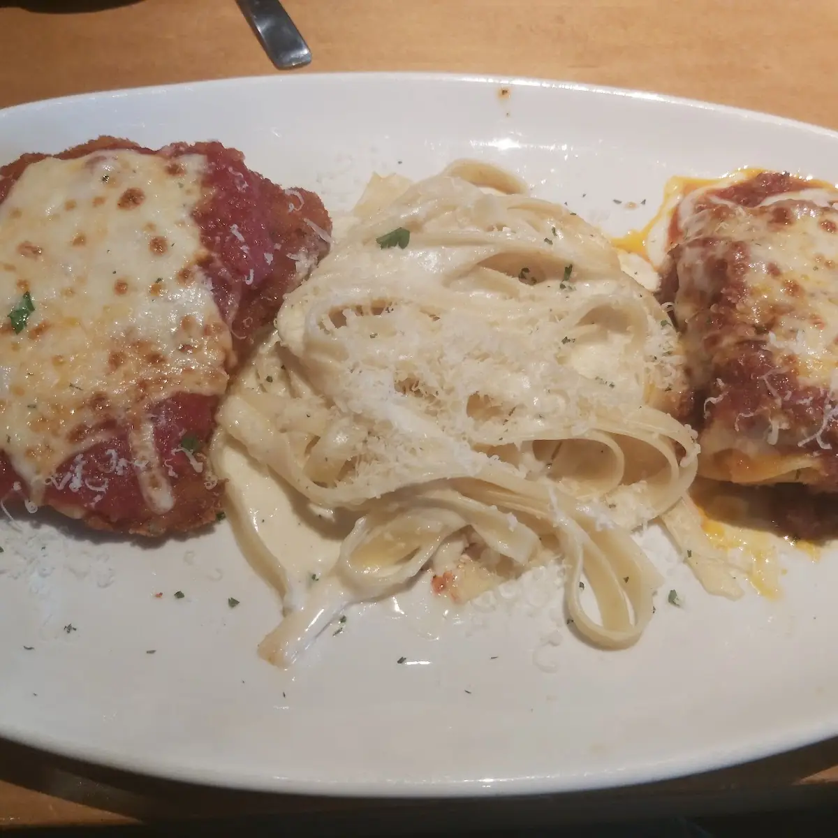 Chicken Parmigiana with Spaghetti