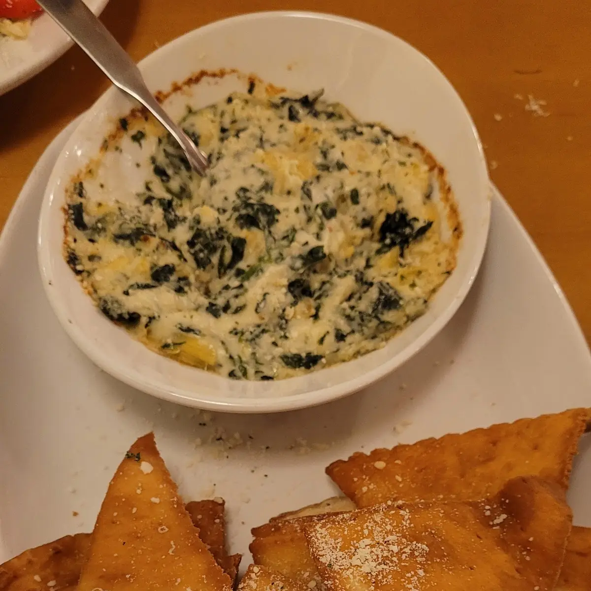 Spinach Artichoke Dip and Chips