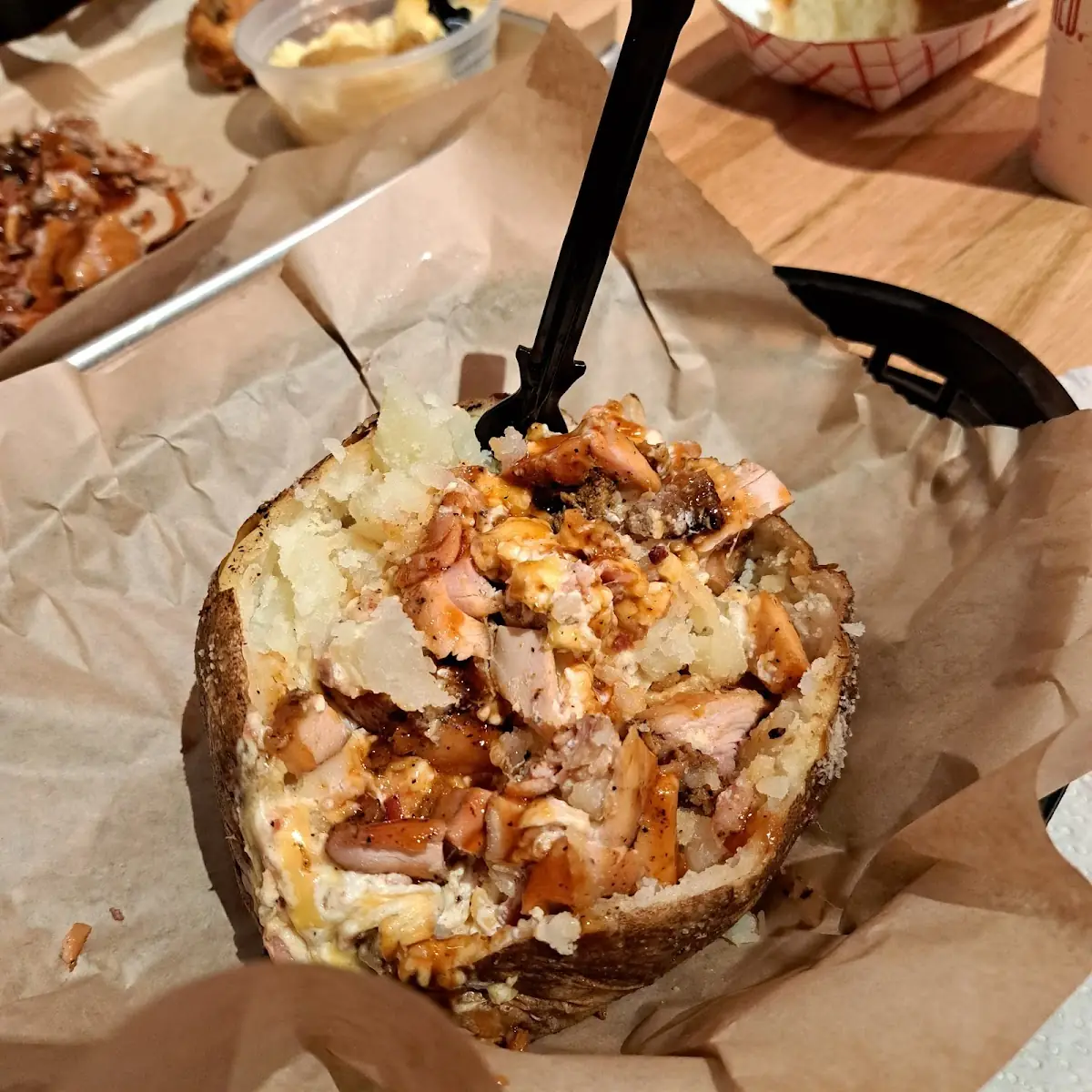 Baked Potato with Chicken