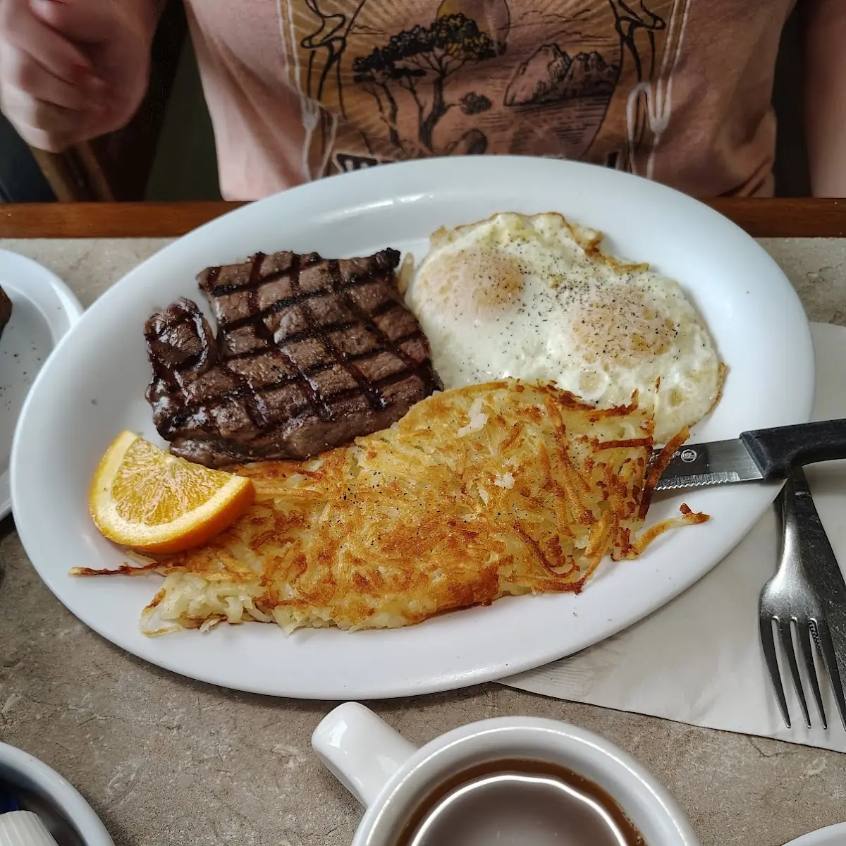 12 Oz Ribeye Steak & Eggs