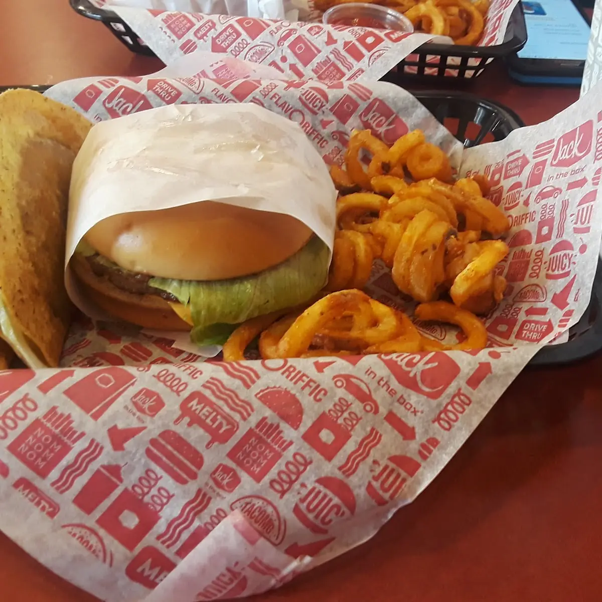 Sriracha Curly Fry Burger