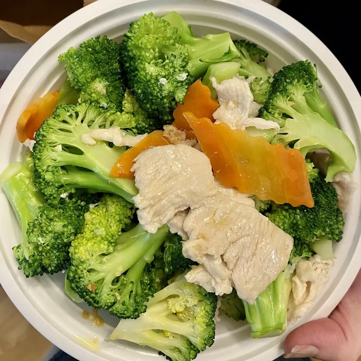 Steamed Chicken with Veg