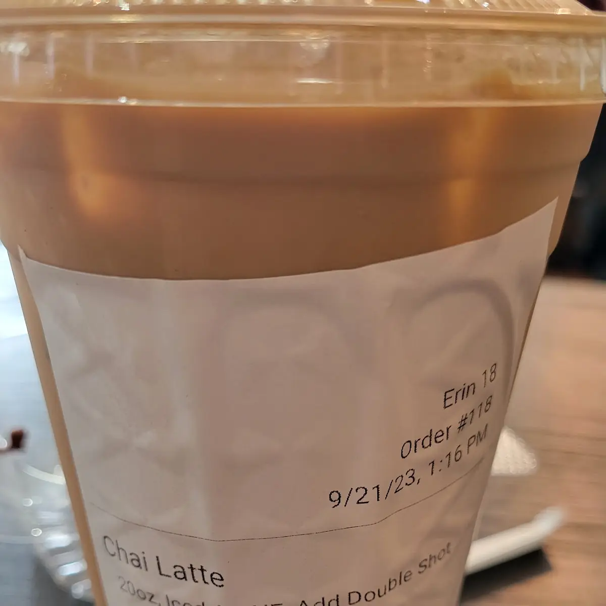 Dirty Chai Latte