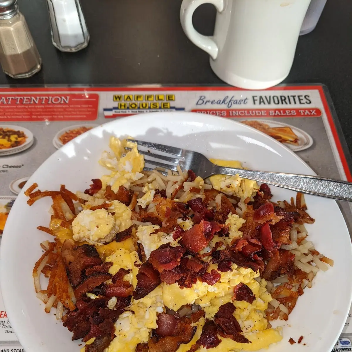 Bacon Egg & Cheese Hashbrown Bowl