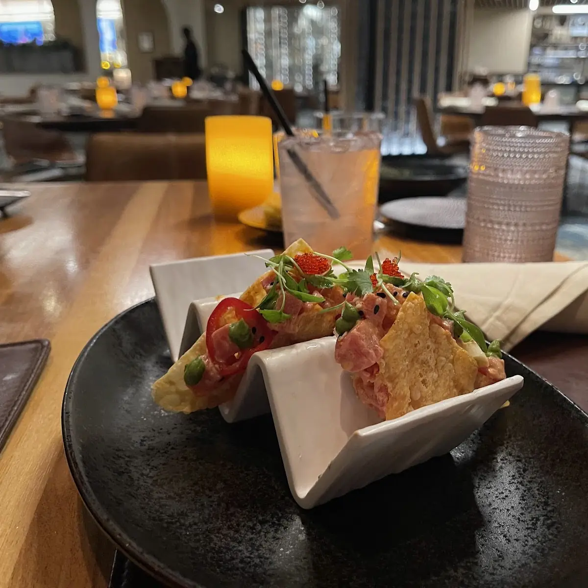 Lobster Wonton Tacos D G S