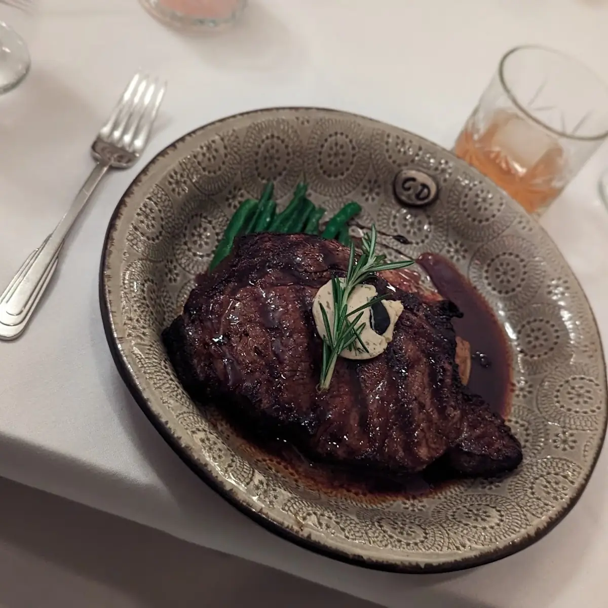 Grilled Smoked Ribeye