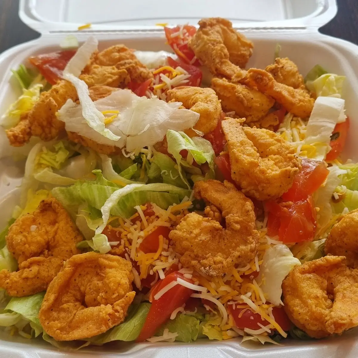 Fried Shrimp Salad