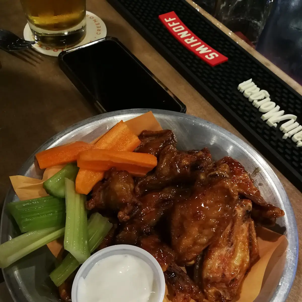 Honey Garlic Chicken Wings, The Commercial Roadhouse