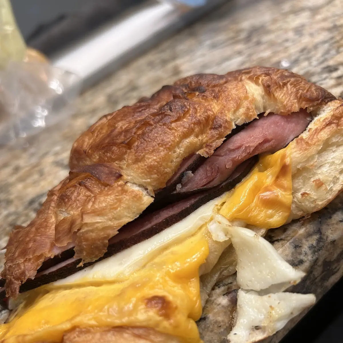 Croissant Breakfast Sandwich with Egg