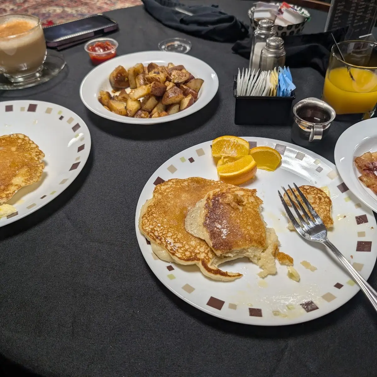 Pancakes Home Fries Bacon