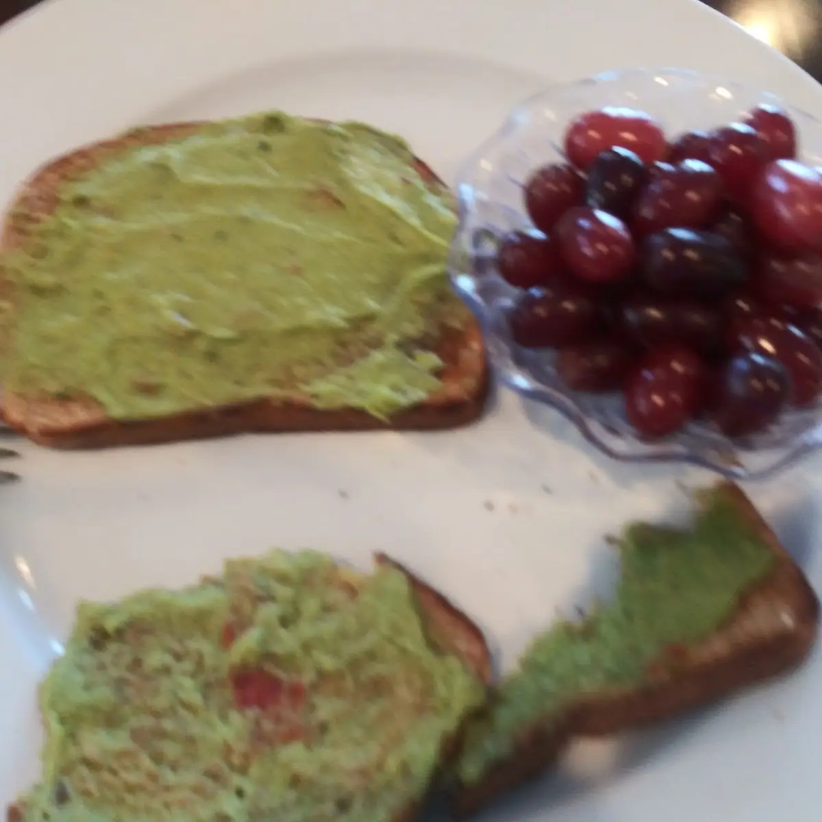 Avocado Toast with Grapes