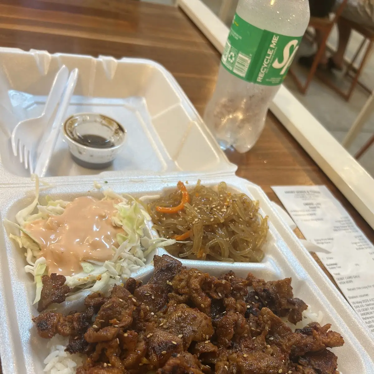 Beef Bulgogi with Rice and Japchae