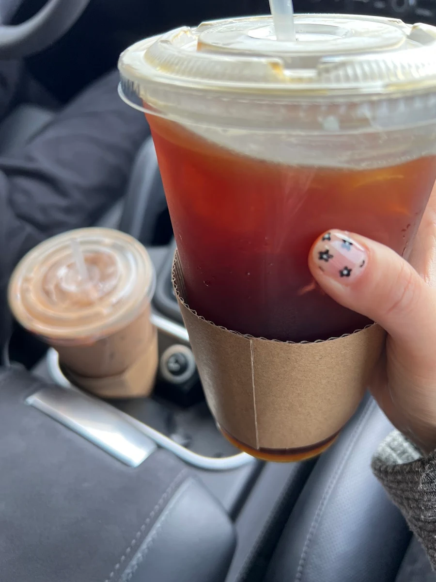 Iced Latte and Iced Black Tea