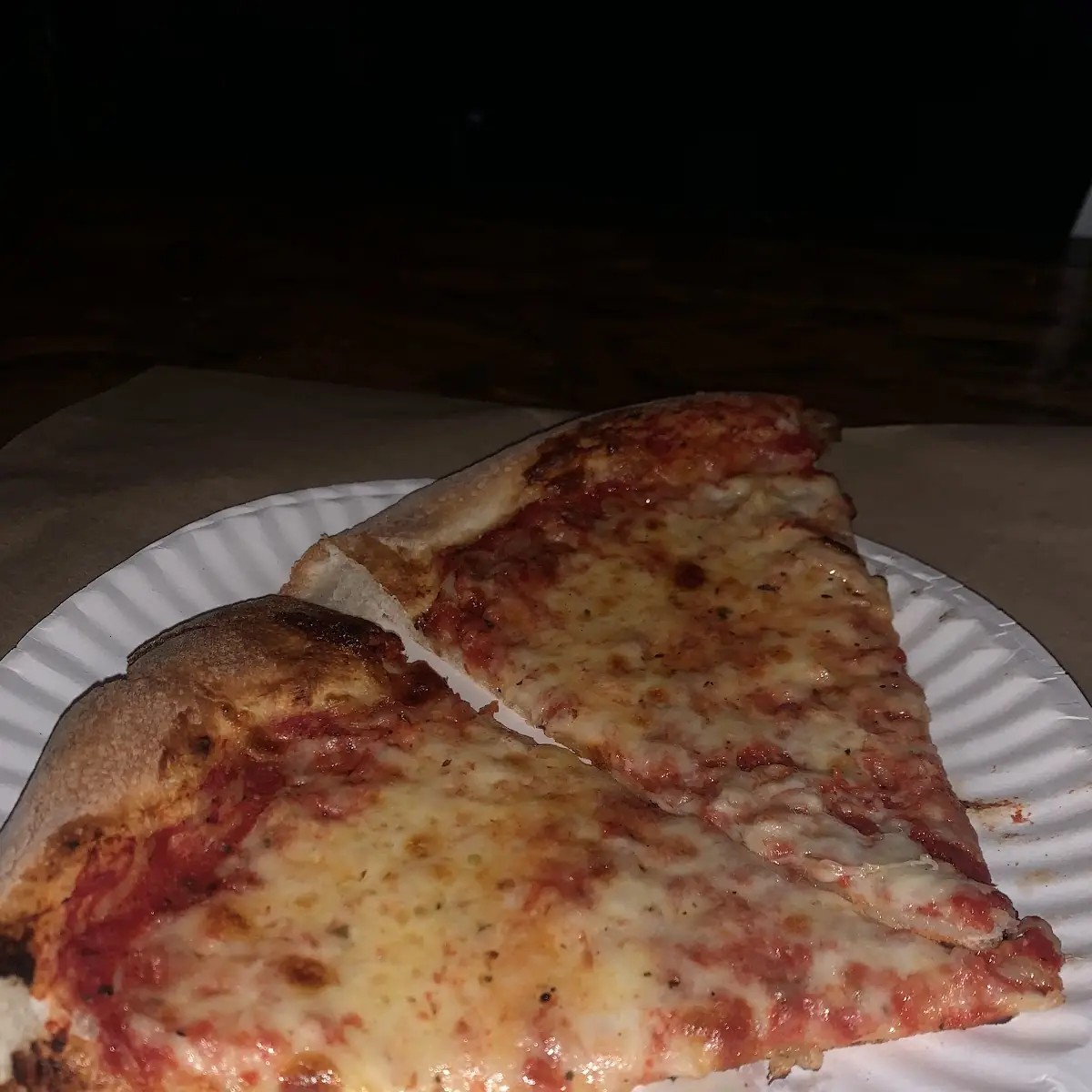 Two Jumbo Slices of Cheese Pizza and Pepperoni Pizza