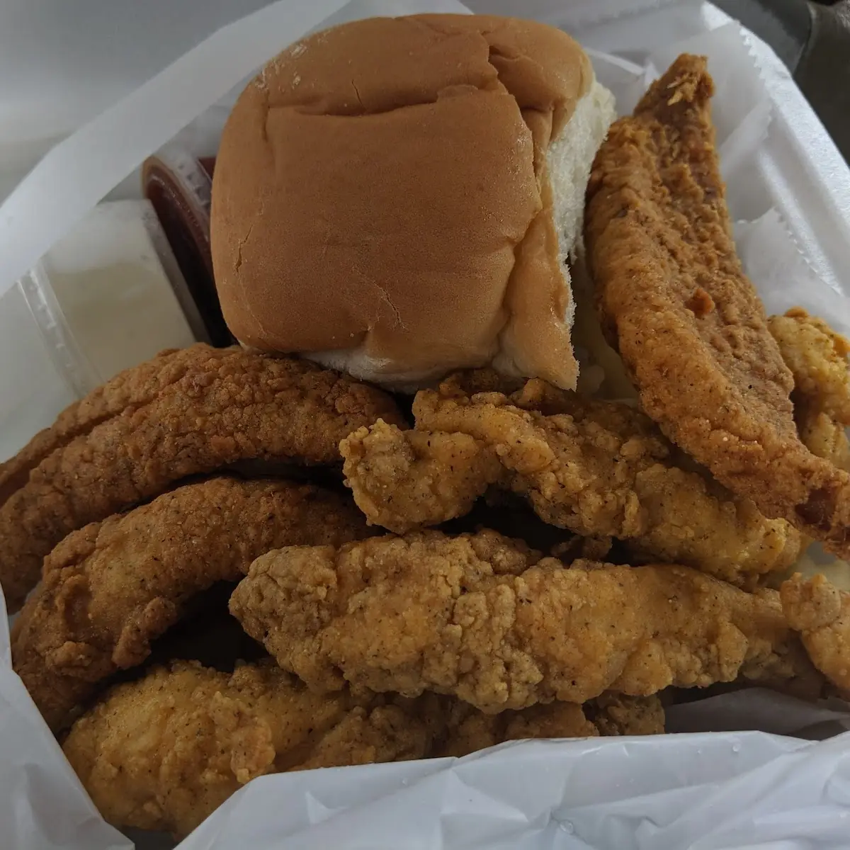 Fried Fish and Chicken Tenders