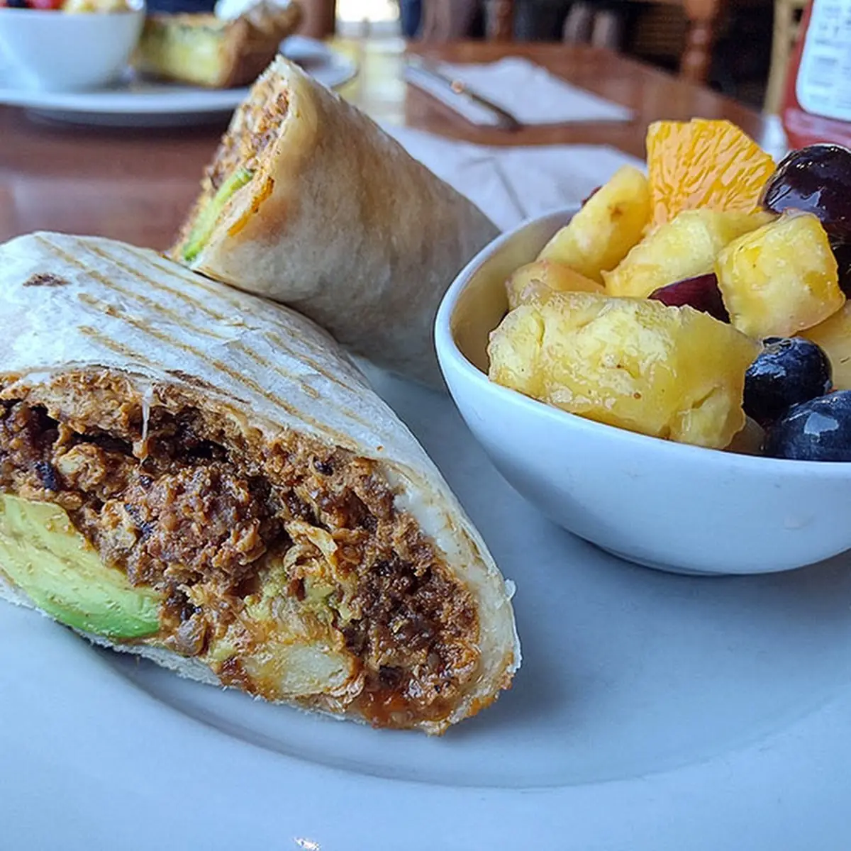 Grilled Chorizo Breakfast Burrito