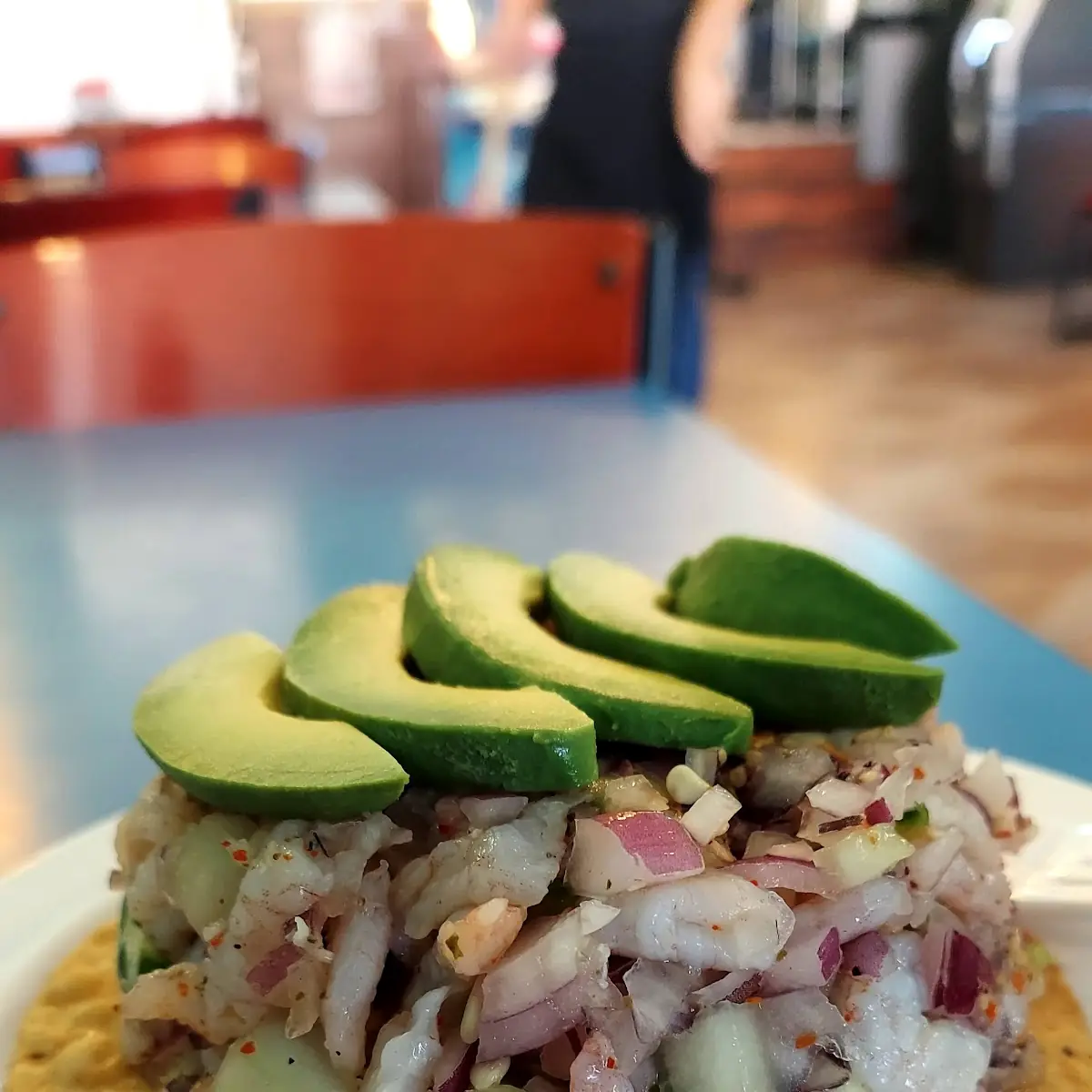 Tostada Ceviche De Camaron