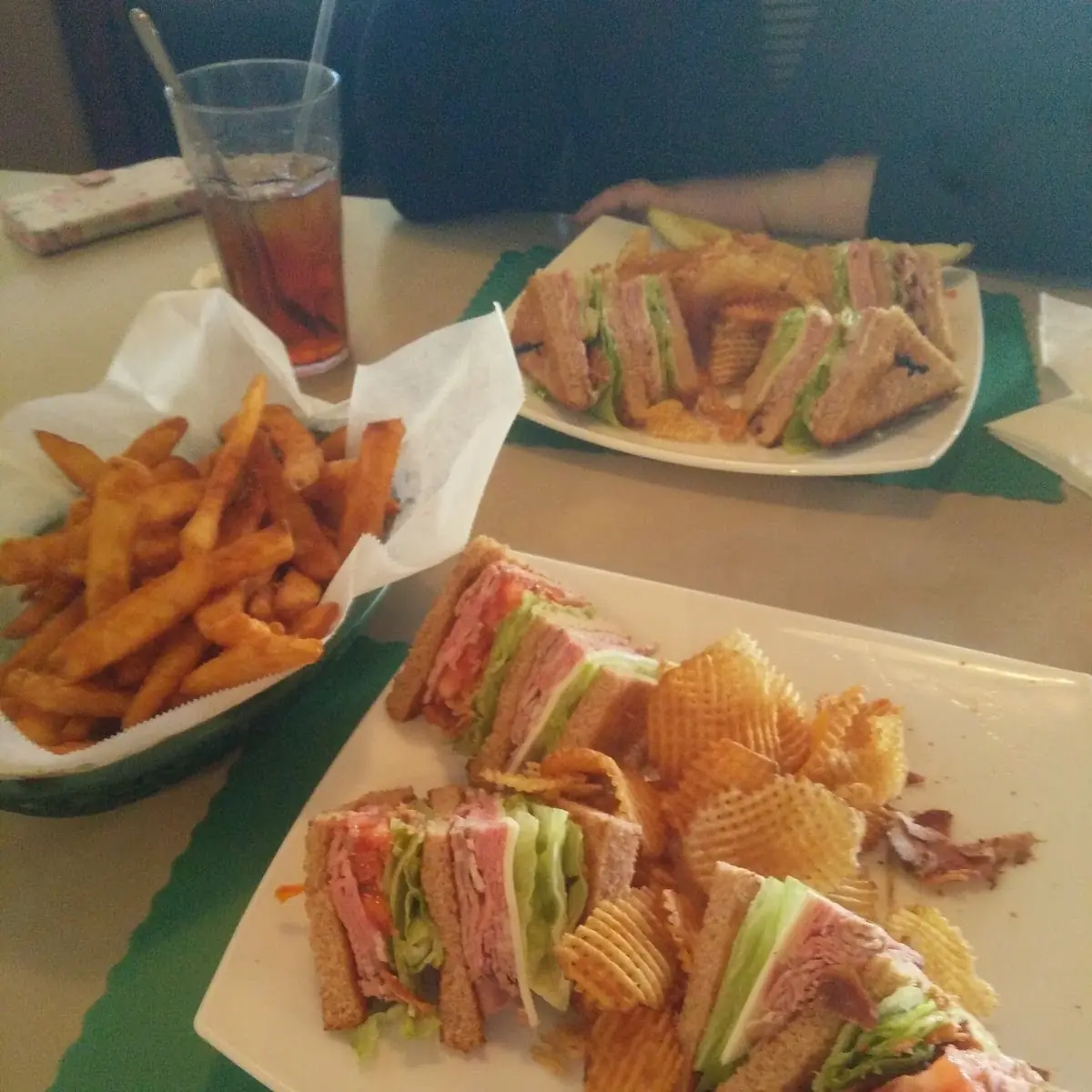 Roast Beef Club Sandwich with Chips