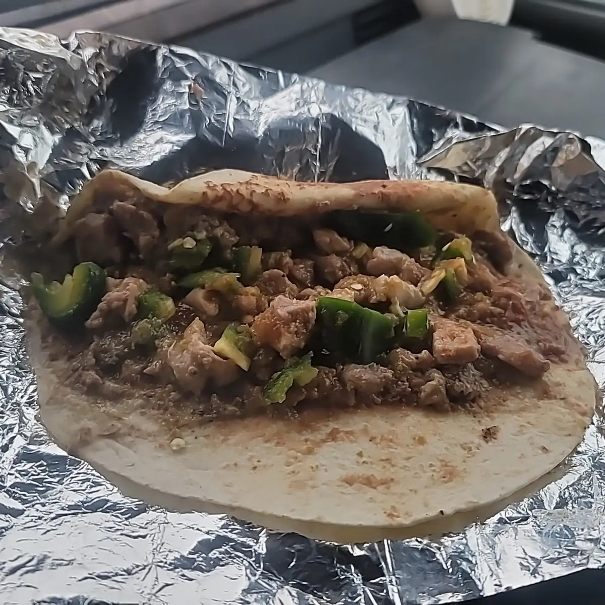 Burrito Green Chile and Pork