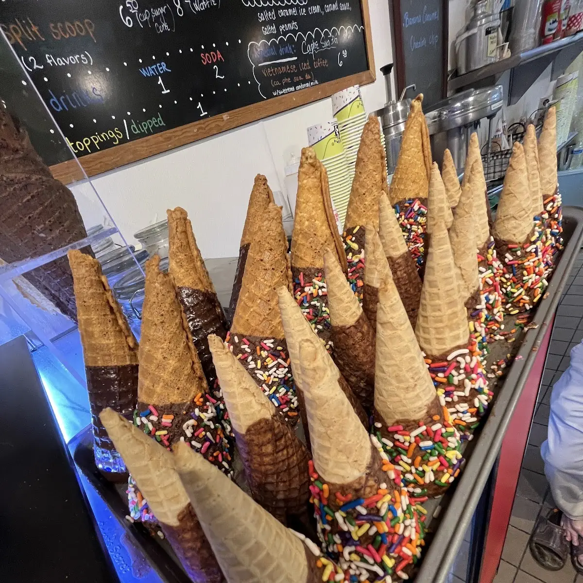 2 Scoops Sugar Cone Ice Cream