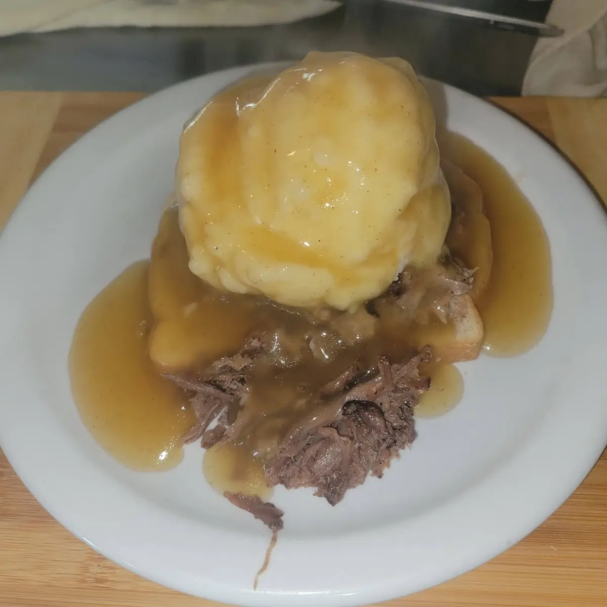 Open Face Hot Roast Beef