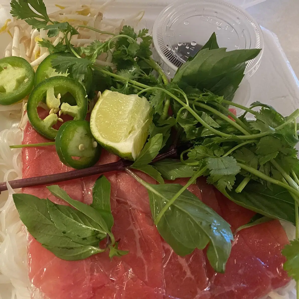 Large Rare Beef Pho