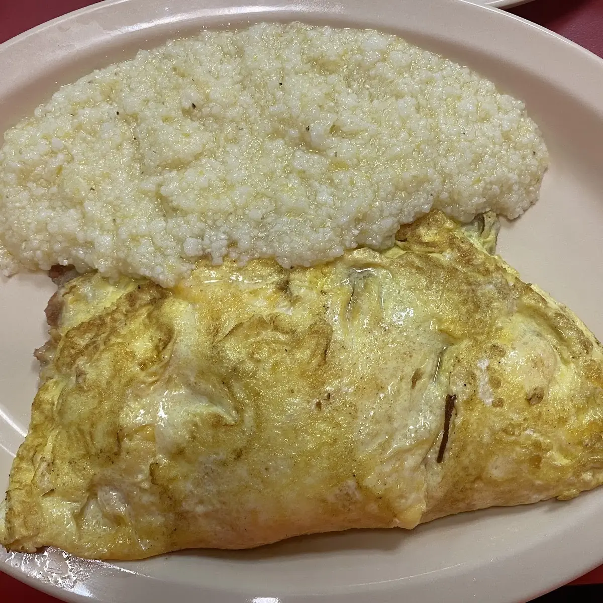 Corn Beef Cheese Omelette