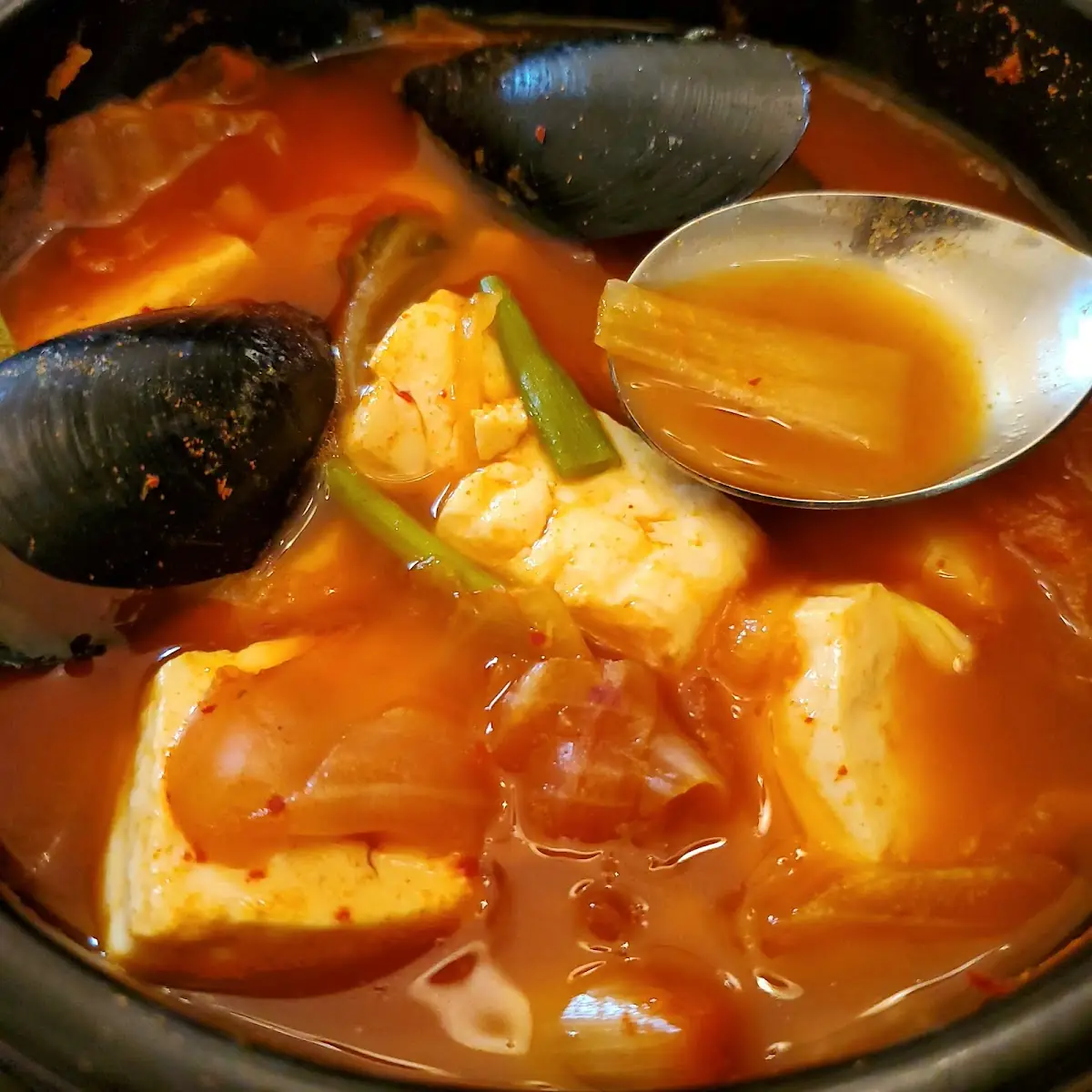 Sundubu Jjigae Soft Tofu Stew Seafood