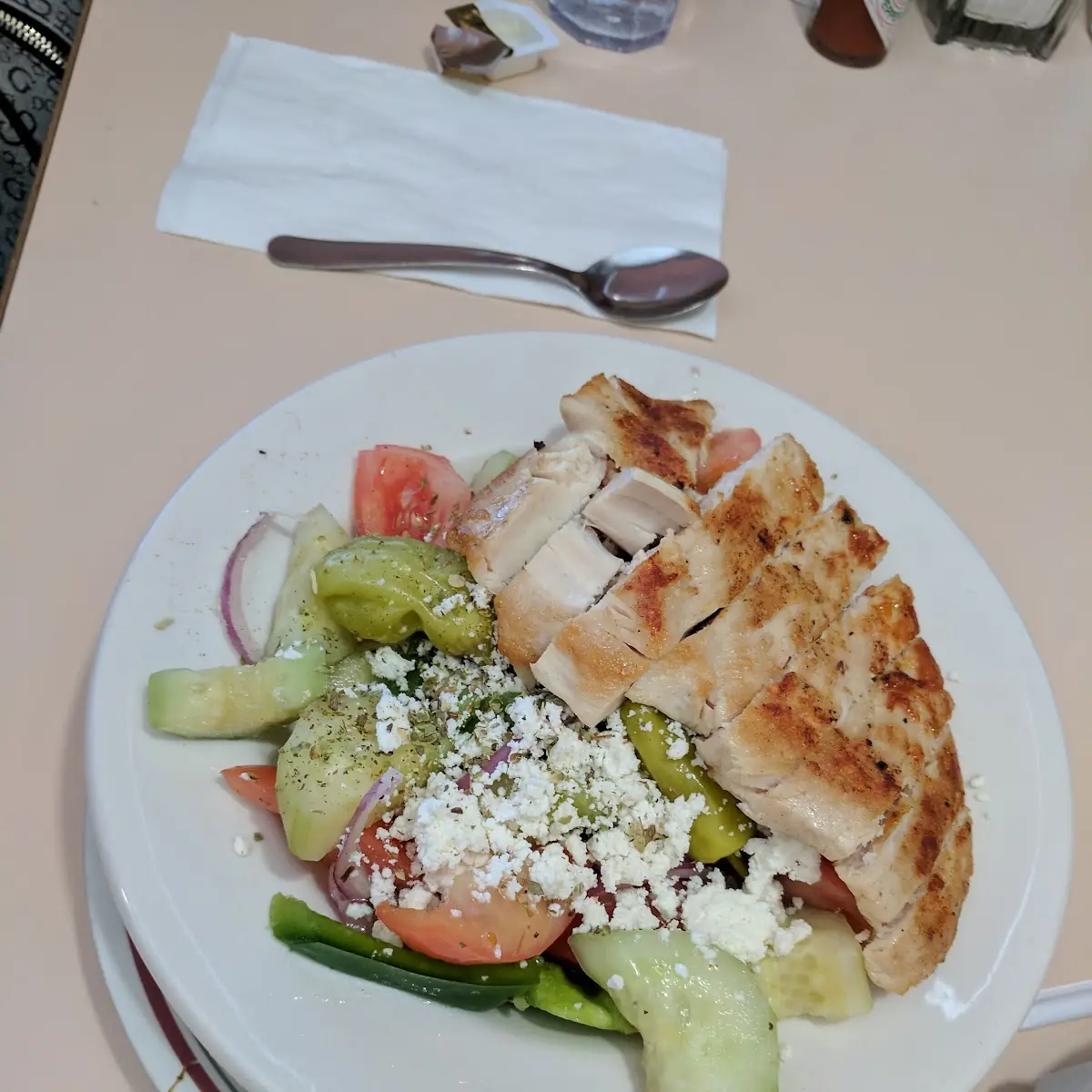 Grilled Chicken with Salad