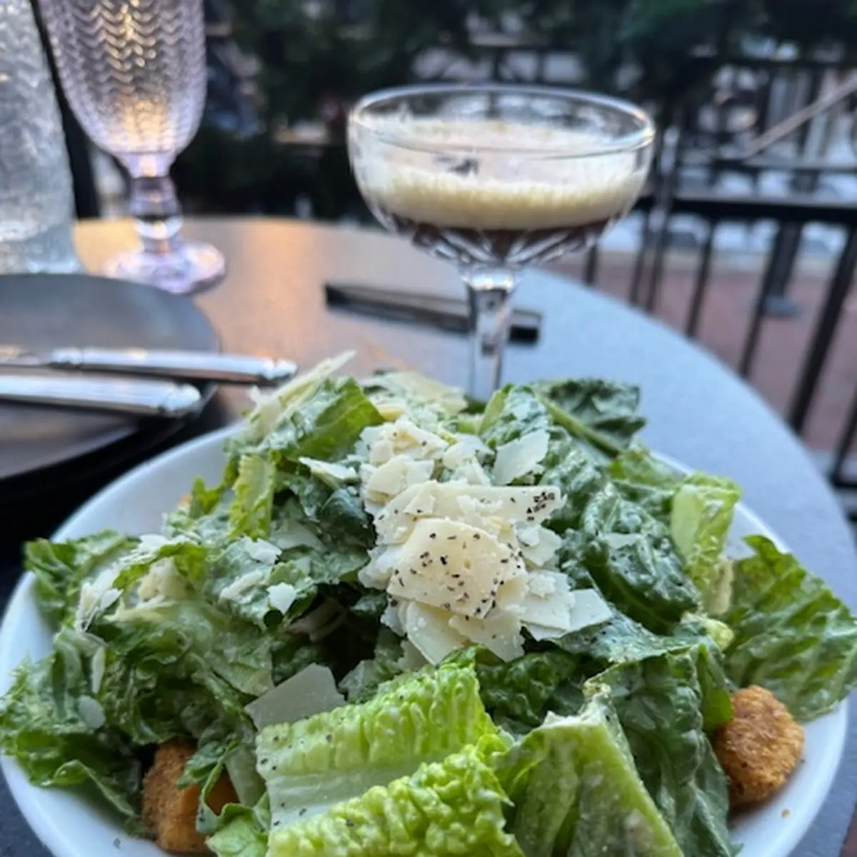 Caesar Salad with Parmesan Shavings