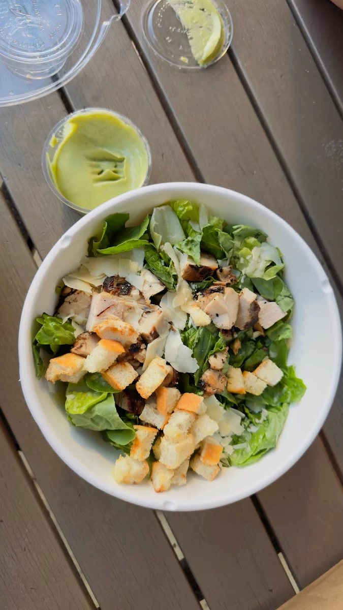 Green Goddess Chicken Caesar Salad