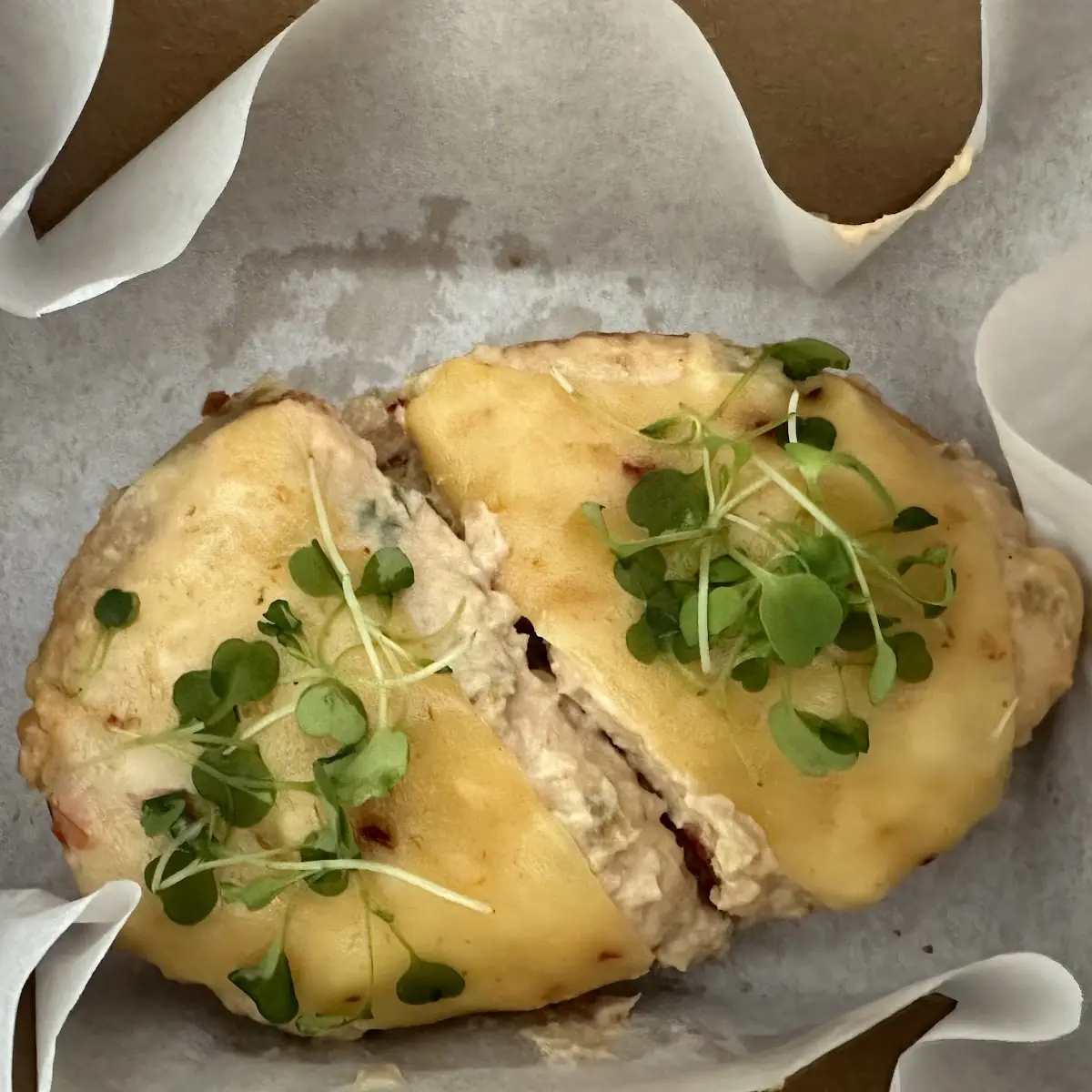 Open Faced Tuna Melt