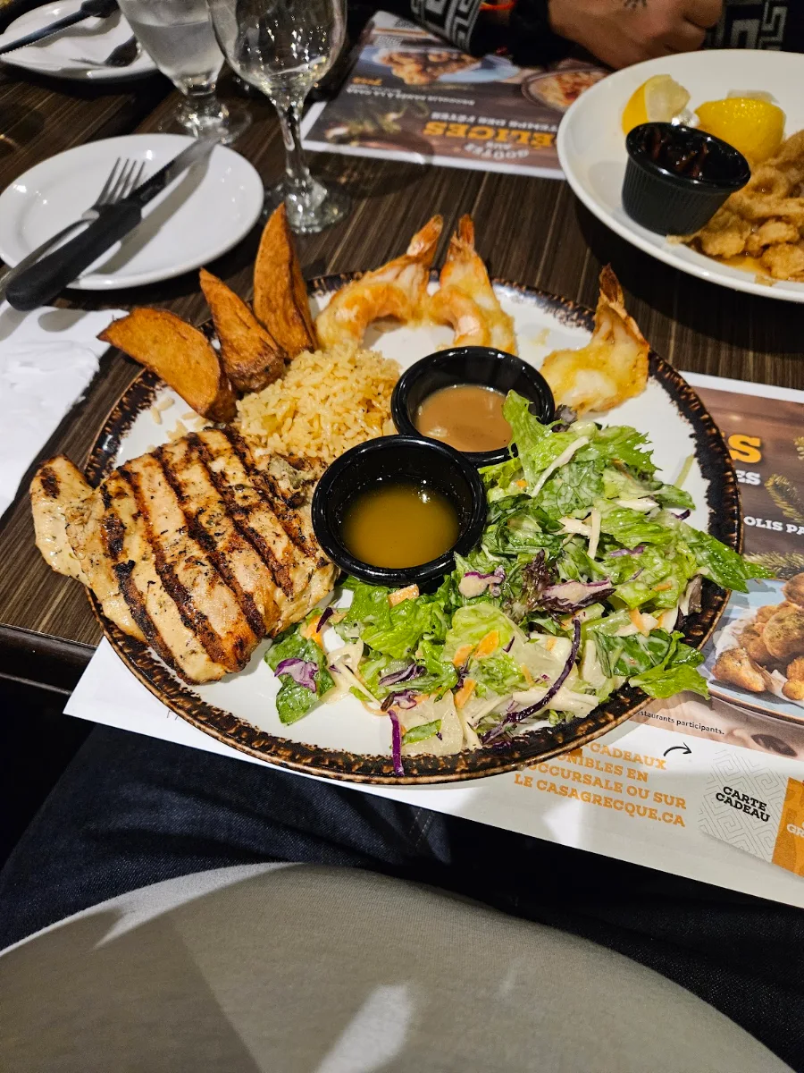Chicken and Shrimp, Casa Grecque