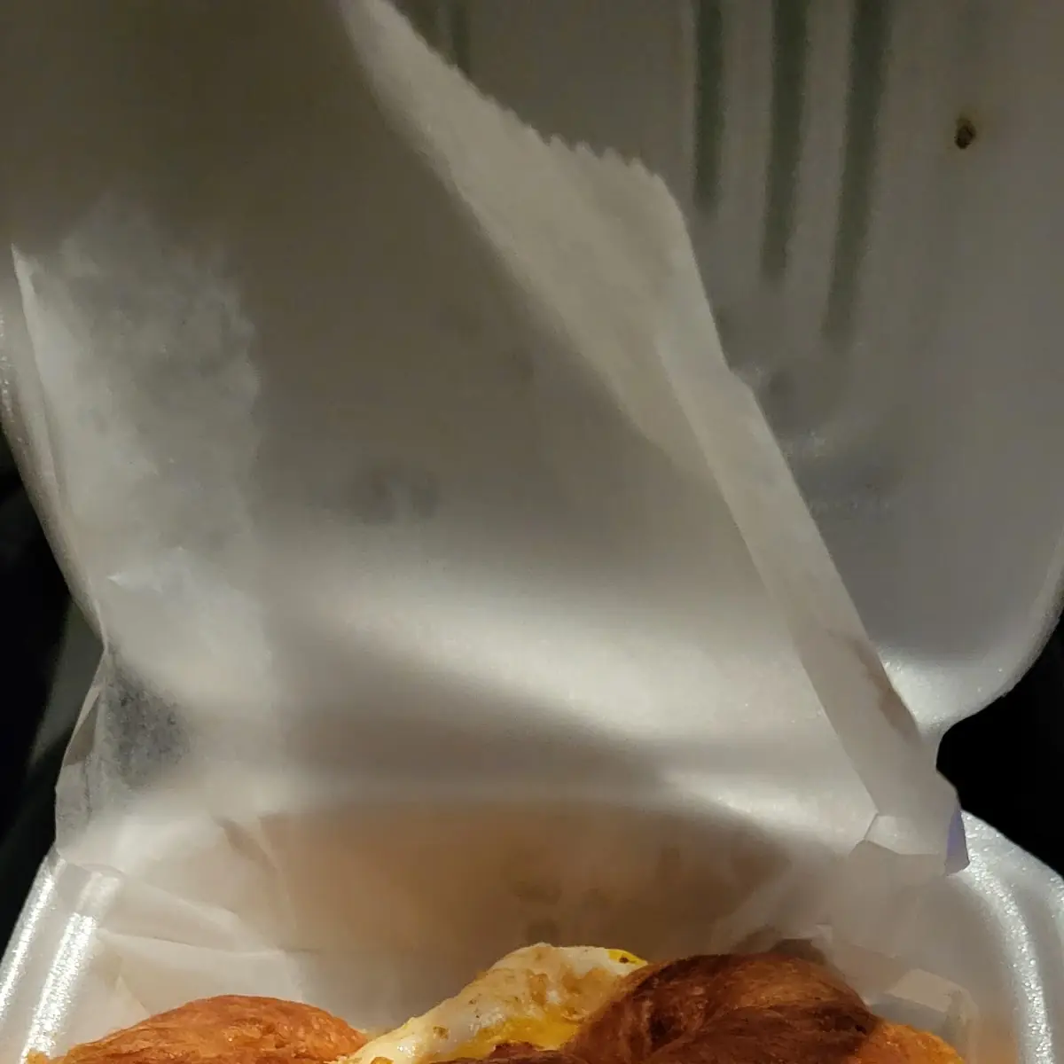 Ham Egg and Cheese Croissant Sandwich